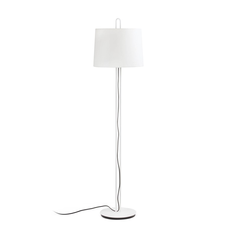 Lampara de pie Montreal blanco+beige Faro